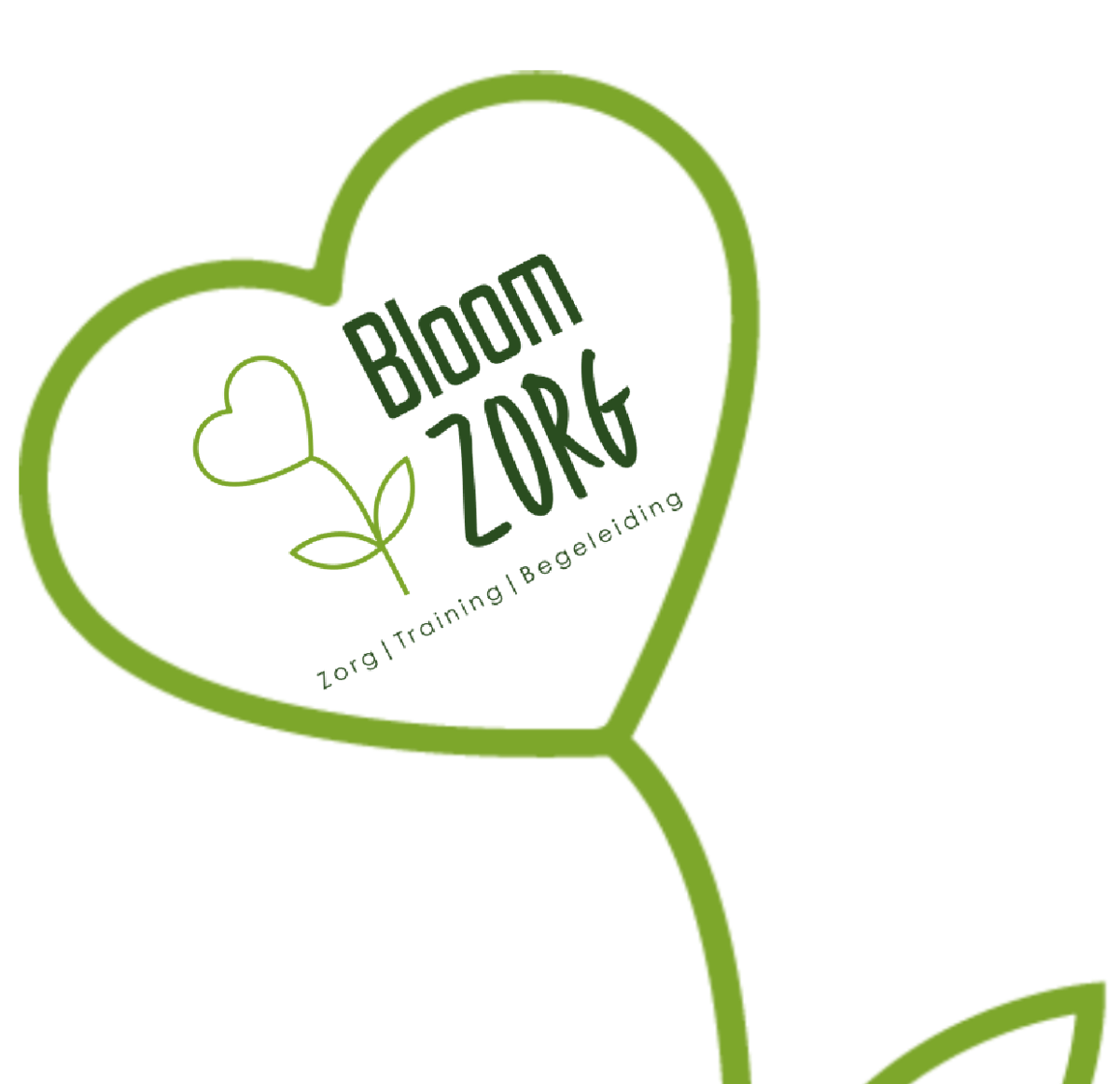 Bloomzorg Logo in bloem